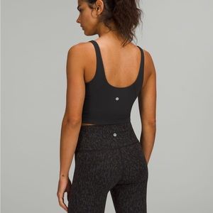 Lululemon black align cropped tank top size 10